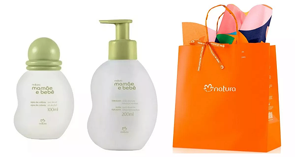 Kit Colônia E Hidratante Mamãe E Bebê Natura