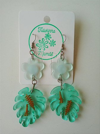 Brinco Botânico Folha Adão