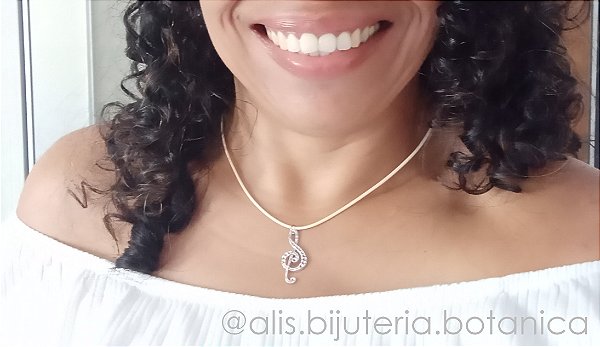 Colar Musical Sol Courino