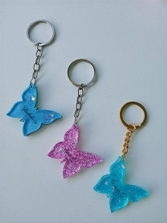 Chaveiro Borboleta Palavras