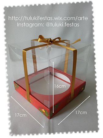Caixa para Panetones e Cakes Estampa