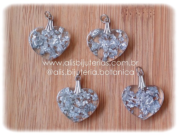 Pingente Coração Prateado