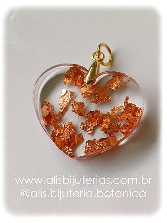 Pingente Coração Cobre