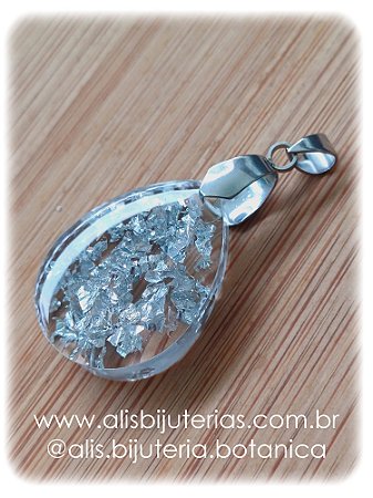 Pingente Pingo Prateado