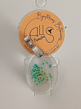 Pingente Botânico Oval