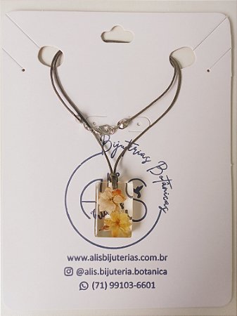 Colar Kalanchoê Retangular