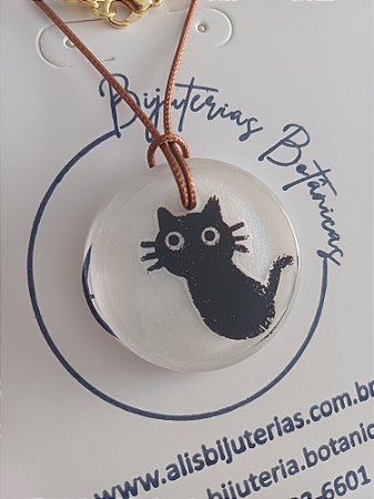 Colar Medalhão Gatinho