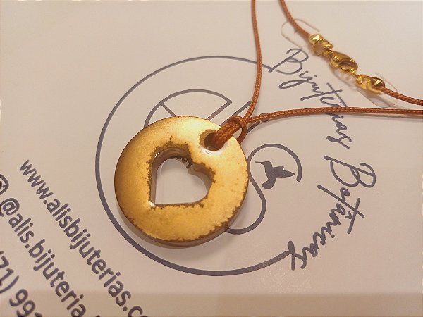 Colar Coração Vazado