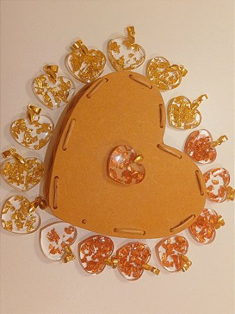 Pingente Coração Dourado