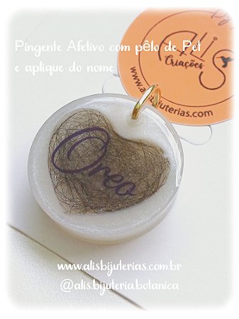 Pingente Afetivo Pet Coração