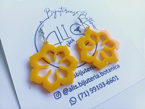 Brinco Flor Pontas