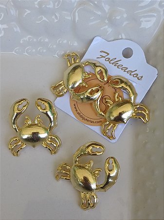 Brinco Caranguejo Dourado