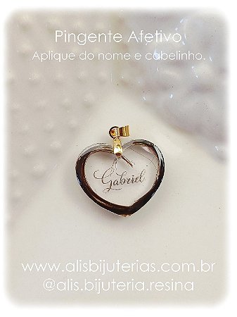 Pingente Afetivo Cabelinho - Transparência
