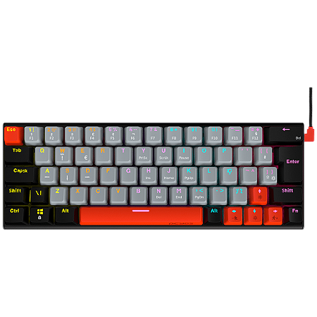 Teclado Mecânico Pcyes Kuromori Black Vulcan 60%