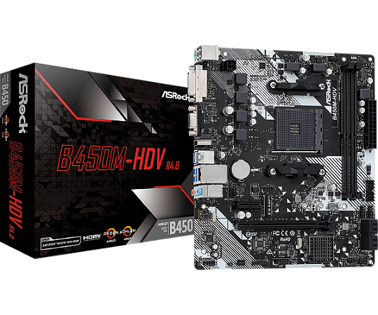 Placa Mãe ASRock B450M-HDV R4.0