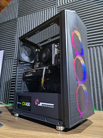 PC Gamer AMD Ryzen 5 4500 + RX 6600 + 16GB DDR4 + SSD 256GB NVME + A520M