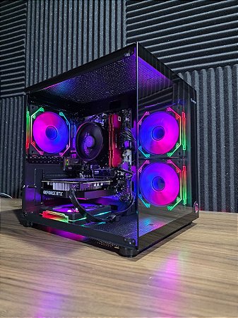 PC Gamer AMD Ryzen 5 5500 + RTX 4060 + 16GB DDR4 + SSD 512GB NVME + B450M