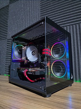 PC Gamer AMD Ryzen 5 5500 + RX 6500 XT + 16GB DDR4 + SSD 512GB NVME + B450M