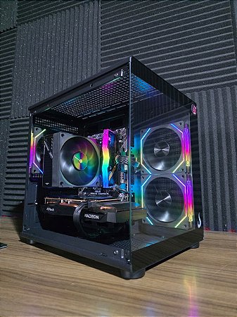 PC Gamer AMD Ryzen 5 5600 + RX 6600 XT + 16GB DDR4 + SSD 500GB NVME + A520M