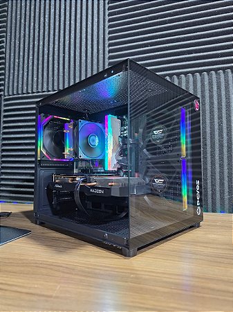 PC Gamer AMD Ryzen 5 5500 + RX 6600 + 16GB DDR4 + SSD 512GB NVMe + A520M