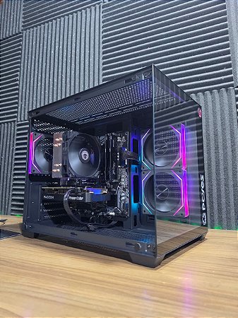 PC Gamer AMD Ryzen 7 5700x + RX 9060 XT + 32GB DDR4 + SSD 512GB NVMe + B550M