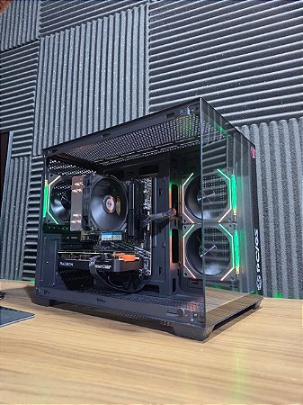 PC Gamer AMD Ryzen 7 5700x + RX 9060 XT + 16GB DDR4 + SSD 512GB NVMe + B550M
