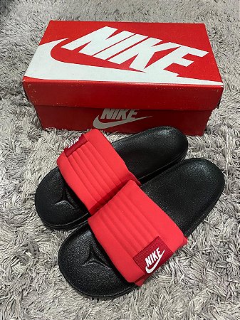 Chinelo nike benassi vermelho hot sale