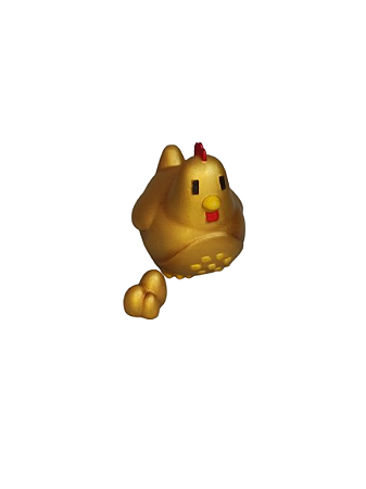 Galinha Stardew Valley Miniatura - Galinha Dourada da Perfeição