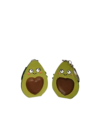 Chaveiro Abacate/Avocado Romântico Par