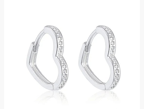 Argolinha coração Prata