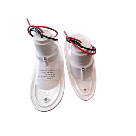 LUZ DE NAVEGAÇÃO EM NYLON OLHO DE TUBARAO 12V LED EM CORES VERDE E VERMELHO