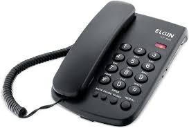 Telefone de Mesa com Fio Elgin TCF 2000 - Preto