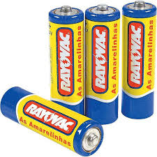 Pilha Rayovac AA Pequena 1,5 Volt com 4 Unidades.