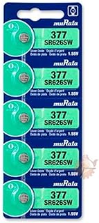 Bateria 377 Murata - 1,5 Volt Cartela Com 5 Unidades