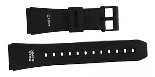 Pulseira CASIO Data Bank DB50 - 204 F2 Borracha Preta - 22mm