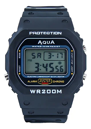 Relogio de Pulso Digital Aqua GP 519 WR 200M