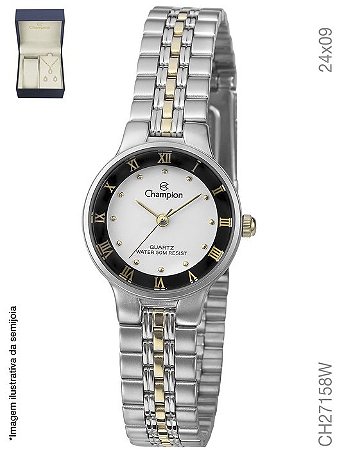 Relógio de Pulso Champion Feminino CH 27158W - Kit Semijoia
