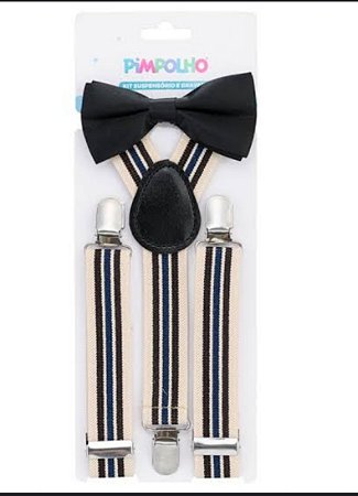 SUSPENSÓRIO + GRAVATA