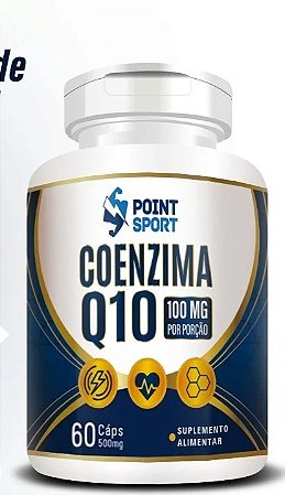 Coenzima Q10 100mg (60caps) - Point Sport Suplementos