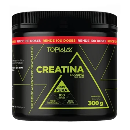 Creatina 100% Pura - 300g - Topway