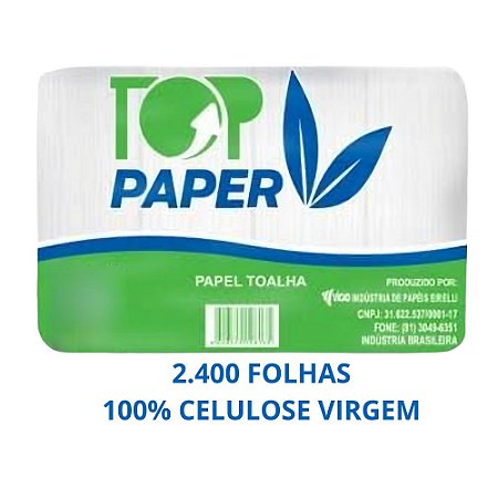 PAPEL TOALHA INTERFOLHADO TOP PAPER 2400 FLS