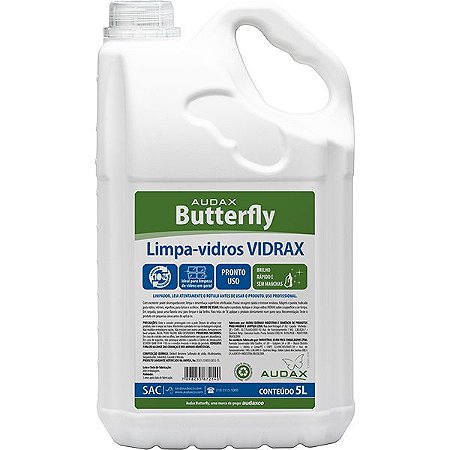 BUTTERFLY LIMPA VIDROS VIDRAX 5L