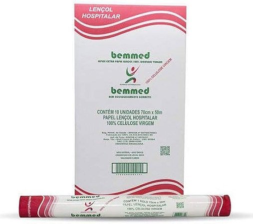 PAPEL LENCOL BEM MED 70CM x 50M CX C/10