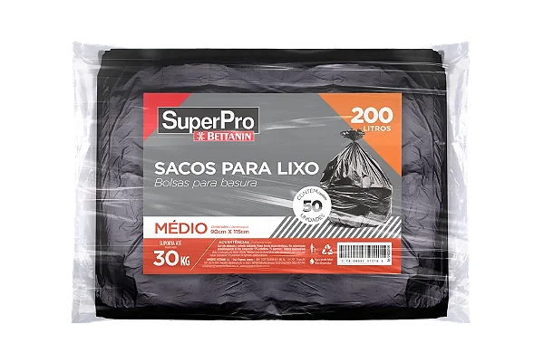 SACO LIXO 200L MEDIO SP18200PRM SUPERPRO