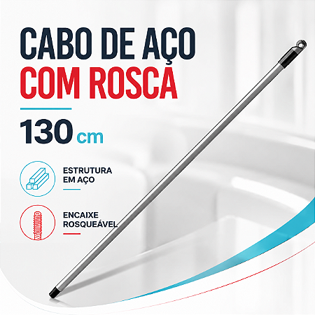 CABO ACO 130CM C/ ROSCA 9012 SUPERPRO