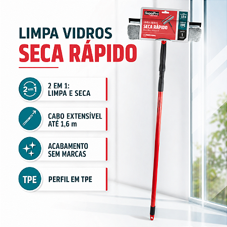 LIMPA VIDROS SECA RAPIDO SP90100 SUPERPRO