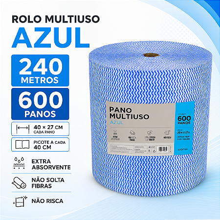 ROLO TNT AZUL 240M 35G PROCLEAN SP35240AZ SUPERPRO