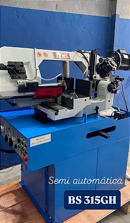 Máquina de corte com serra fita semi automática BS 315 GH