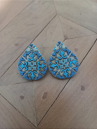 Brinco Mandala Gota Bojuda Pequeno