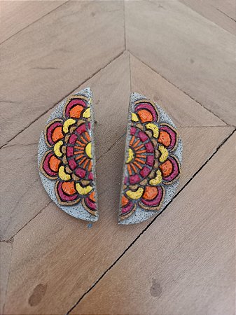 Brinco Mandala Metade Grande